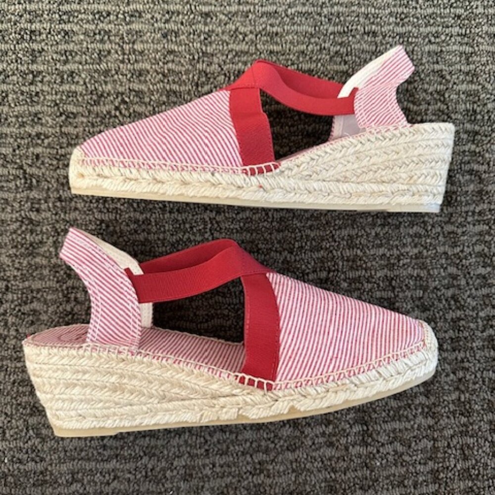 NWB Toni Pons Terra-MT in Red Stripe Espadrille